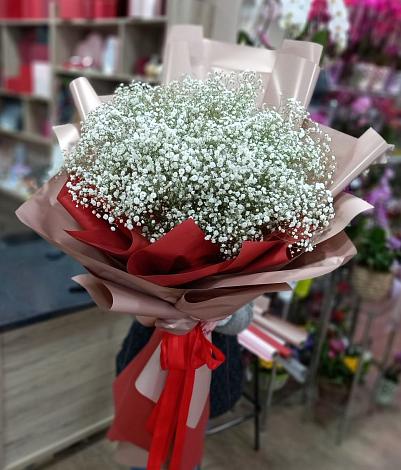 Букет цветов из: Гипсофила в Бисерти